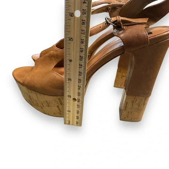 Dolce Vita Women's Baxter Platform pump Tan Leather Sz 9 EUC - Picture 8 of 15